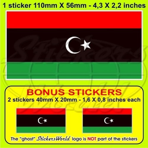 Adesivo libia libica - adesivo, ex